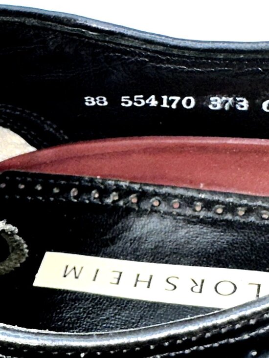 Florsheim Lexington Wingtip Oxford Black Leather Brogue Dress Shoes 9D main image 8